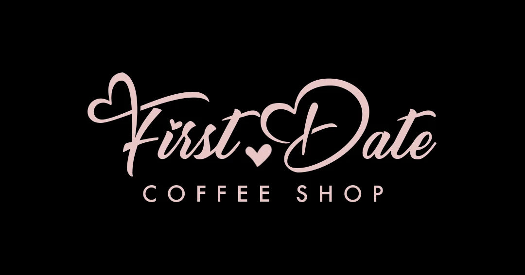 First Date Coffee Shop brand wordmark, designed by Rachel Knecht