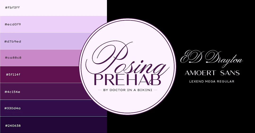 Posing Prehab brand system, designed by Rachel Knecht